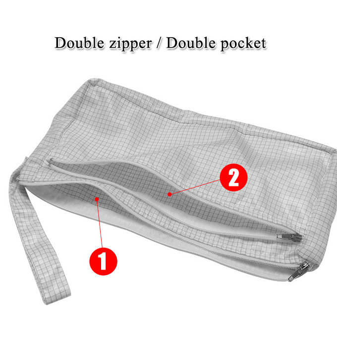 5mm Grid ESD Antistatic Hand Tool Bag For Cleanroom