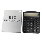 Black Dust Free 12 Digits ESD Calculator Cleanroom Office Anti Static Calculator