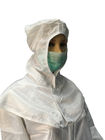 Polyester ESD Safe Clothing Dust Free Shawl Anti Static Cap Front Velcro Closure
