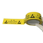 Acrylic Adhesive Yellow Vinyl Floor Tape For Marking Off ESD Protected Areas
