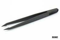 Black Anti Static Tweezers Economic 933 Series Flat Tip Sharp Point All Available