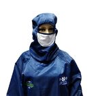 ISO 4 Cleanroom ESD Safe Clothing With Attached Hood Boots And Facemask