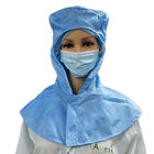 Breathable ESD Antistatic Shawl Cap For Class 1000 Cleanroom