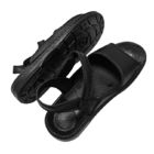Cleanroom ESD Antistatic Black PU Leather Sandals