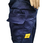 Polyester Cotton Carbon Fiber ESD Antistatic Trousers For Industry