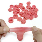 Pink Chlorination Latex Disposable Finger Cots Textured Matte Non Slip