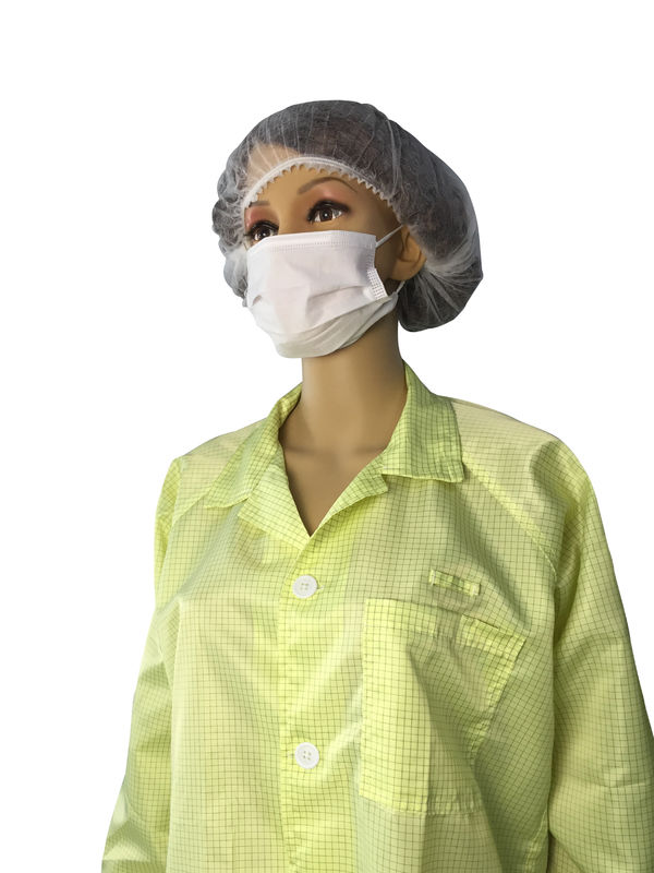Economic Esd Safe Clothing Anti Static Lab Coat Lightweight For