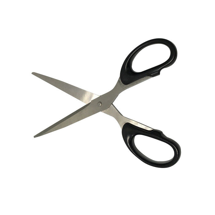 7&quot; Overall Length ESD Scissors Black Conductive ABS Handle Stainless Steel Blade