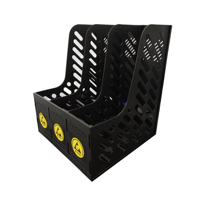 A4 Size Permanent ESD Safe Magazine File Basket 3 Compartments Drawer Options