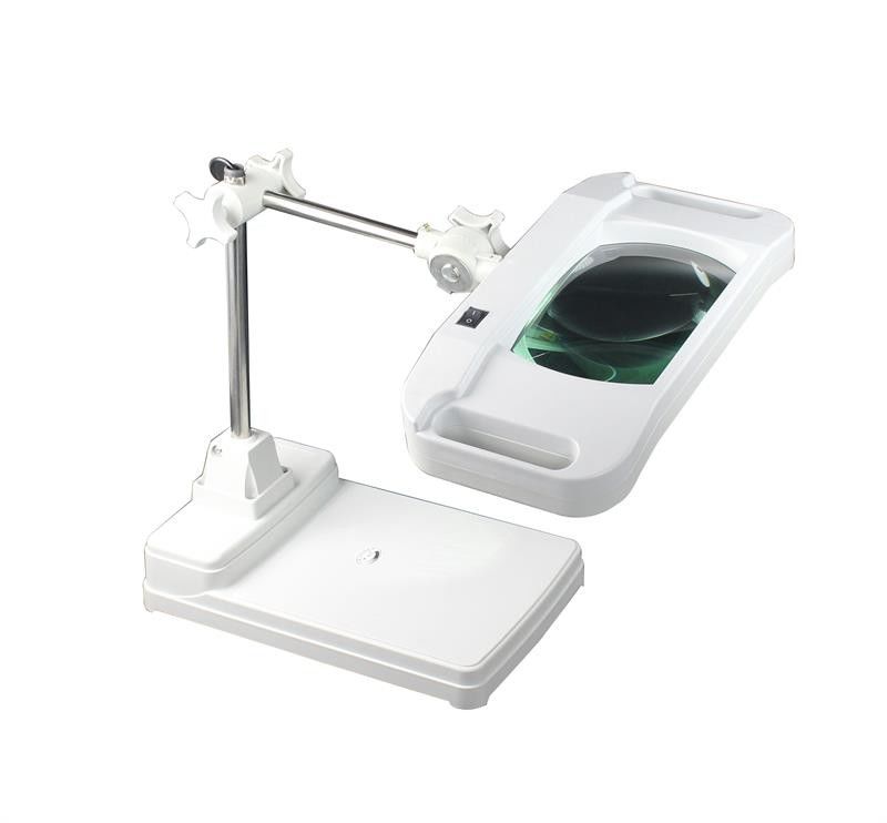 Super Bright Table Top Magnifying Lamp Rectangle Standard Lens Or Optical Lens