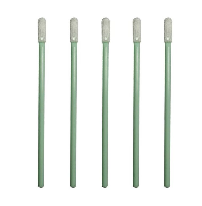 Light Green Cleanroom Consumables Micro Polyester Foam Cleaning Swabs