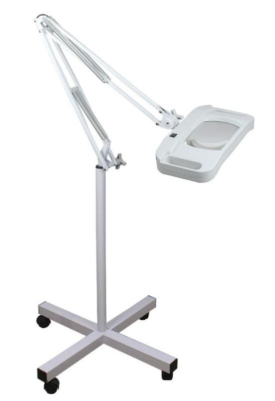 3 Diopter / 5 Diopter Magnifying Lamp Floor Standing Magnifying Glass With Light