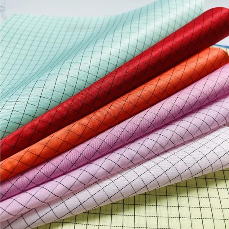 All Colors Twill Woven Polyester Fabrics Dust Free Antistatic Fabric