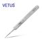 Metal Color Non ESD Safe Tools VETUS Precision Stainless Steel Tweezer