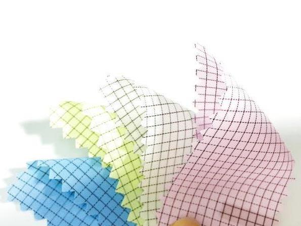 Antistatic 2.5mm Grid ESD Fabric Polyester 1/2 Twill White Blue Yellow Pink Stock 1