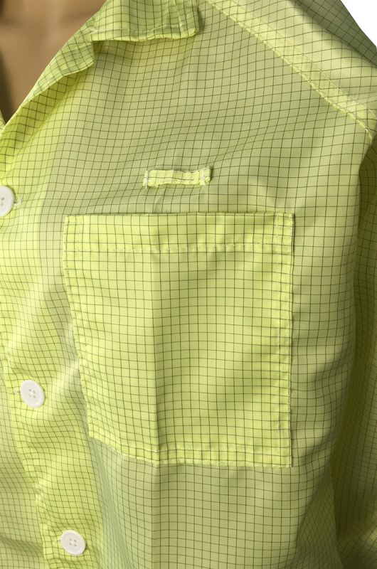 Economic ESD Safe Clothing Anti Static Lab Coat Lightweight For ESD Protected Areas 2