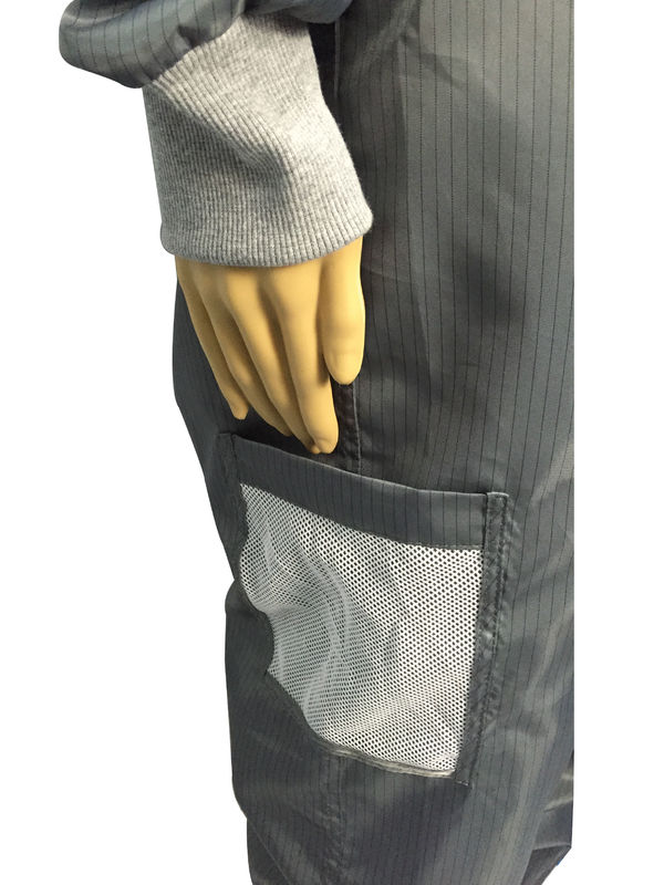 Biotech / Pharmaceutical Industries ESD Coverall Stand Up Collar With Hood 4