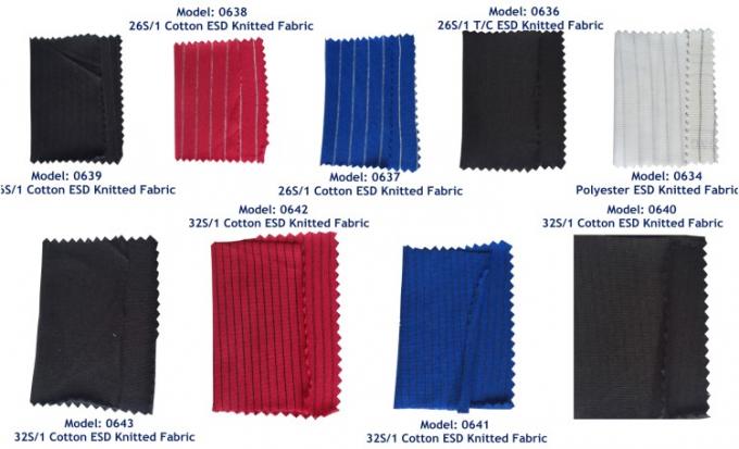 White Blue ESD Apron Antistatic One Size Fits All One Pocket 98% Polyester 2% Carbon Fiber 1