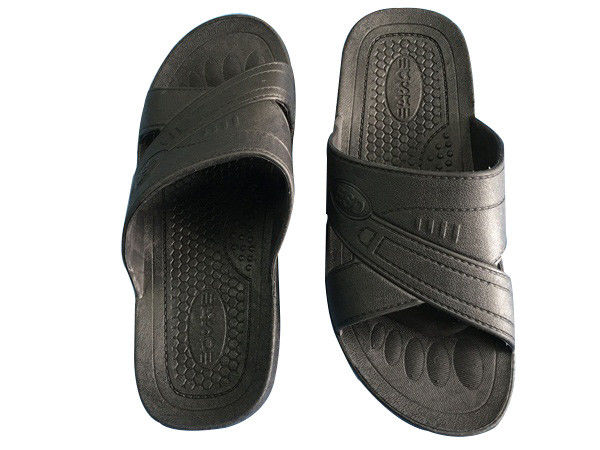 Anti static ESD Slipper Cross Type SPU Material Color Blue Black White w/ESD Logo 1