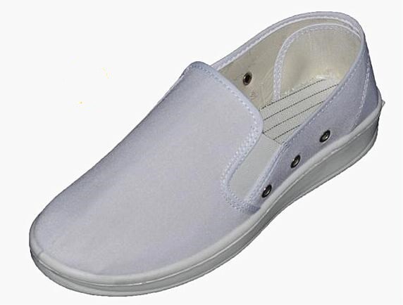 Non Hole ESD Safety Shoes Canvas / PVC Leather Upper Comfortable Unisex For All Seasons 0