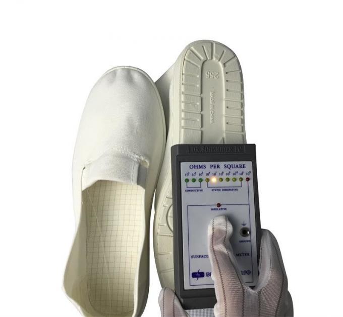 Non Slip ESD Safety Shoes Canvas Upper Non Hole Unisex For Precision Electronics 1