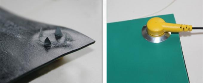 Table Top Or Floor Mats ESD Wrist Strap Grounding Cord Aligator Clips / Snap Ends 3