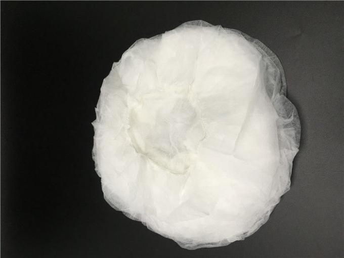 21" Polypropylene Bouffant Caps 10GSM For Examination / Cleanroom Environments 1