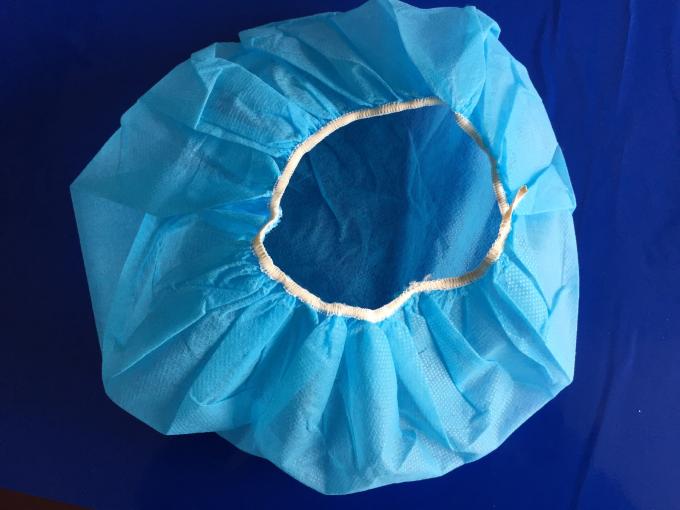 Hospital Cleanroom Consumables Disposable PP Non Woven Bouffant Cap 30GSM 0