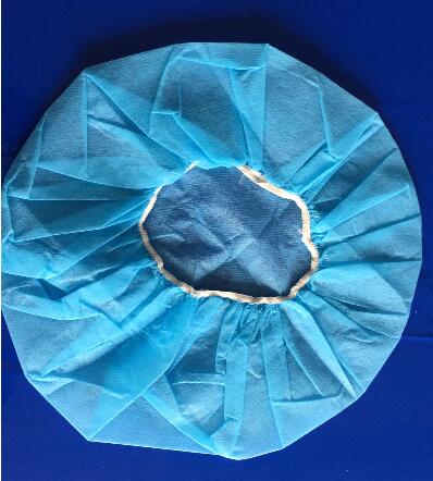 Hospital Cleanroom Consumables Disposable PP Non Woven Bouffant Cap 30GSM 1