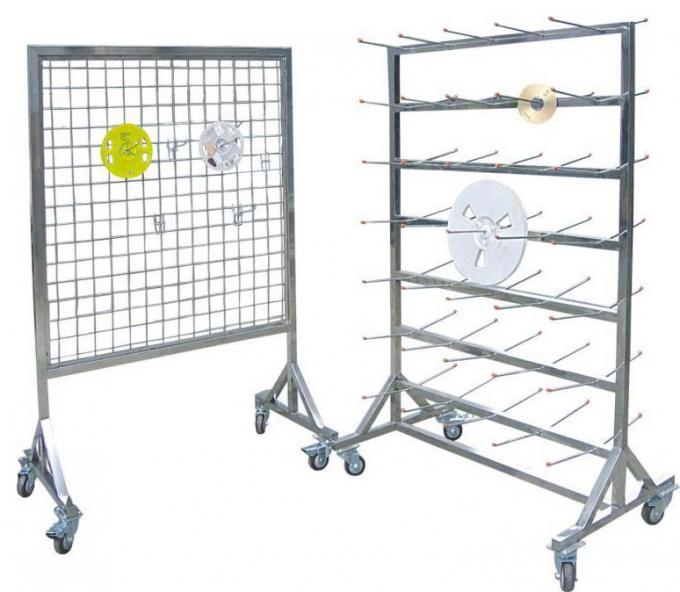 SMT Reel Cart ESD Magazine Rack Stainless Steel Diameter 180mm Hangable Reel 0