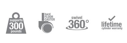 Backless ESD Safe Lab Chairs Polyurethane Foamed Thick Round Surface Puncture Resistant 0