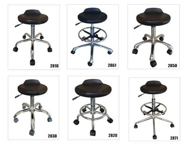 Static Control ESD Safe Chairs w/Short Backrest Puncture Resistant Surface Color Black 1