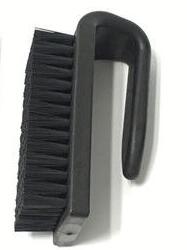Synthetics Fibers Cleaning Static Discharge Brush Plastic Handle U Shape Color Black 1