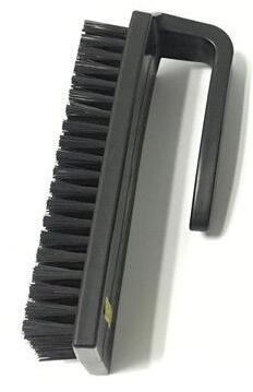 Synthetics Fibers Cleaning Static Discharge Brush Plastic Handle U Shape Color Black 2