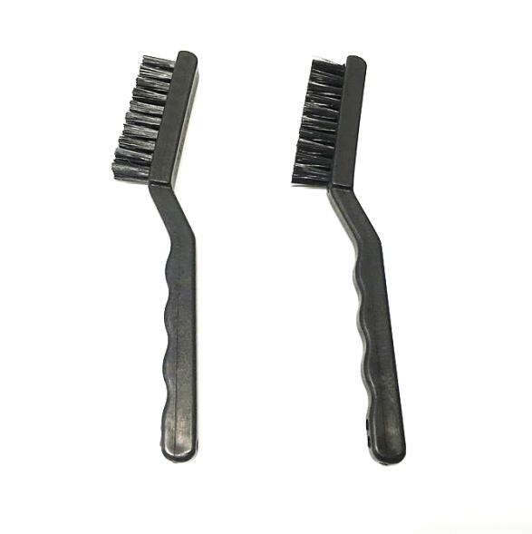 Teeth Shape ESD Safe Brush Conductive Plastic Handle With Synthetics Fibers 7