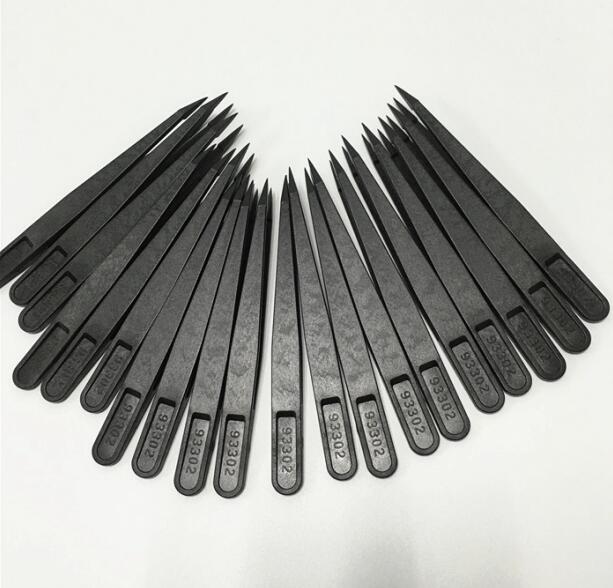 Black Anti Static Tweezers Economic 933 Series Flat Tip Sharp Point All Available 10