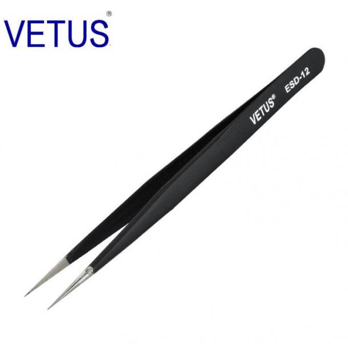 Safe Precision ESD Esd Plastic Tweezers AISI 302 Material Length 110 - 140mm 4