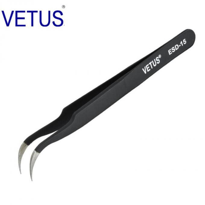 Safe Precision ESD Esd Plastic Tweezers AISI 302 Material Length 110 - 140mm 10