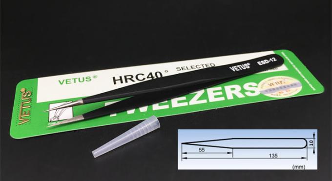 Safe Precision ESD Esd Plastic Tweezers AISI 302 Material Length 110 - 140mm 22