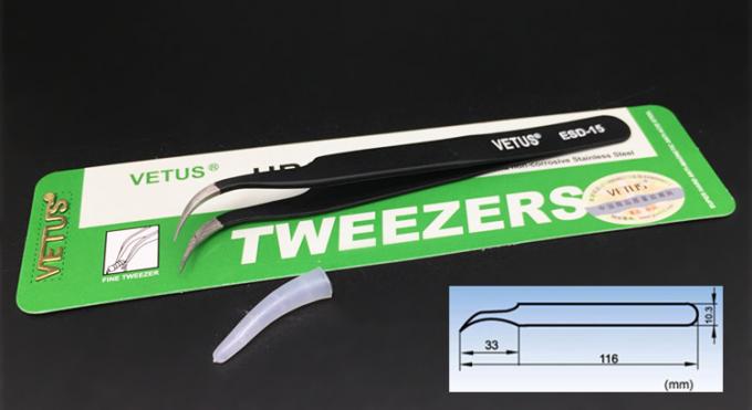 Safe Precision ESD Esd Plastic Tweezers AISI 302 Material Length 110 - 140mm 25