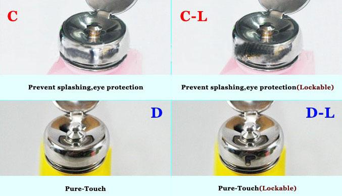 White Blue Pink ESD Dispenser HDPE Solvent Dispenser Press Bottle 1