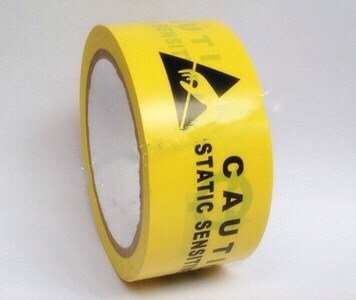 Acrylic Adhesive Yellow Vinyl Floor Tape For Marking Off ESD Protected Areas 1