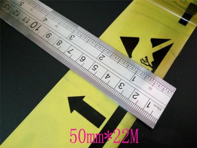 Acrylic Adhesive Yellow Vinyl Floor Tape For Marking Off ESD Protected Areas 3