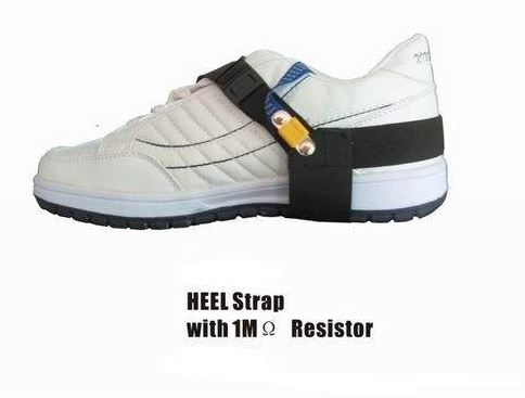 Durable Anti Static Heel Strap Color Blue White Conductive Synthetic Rubber 0
