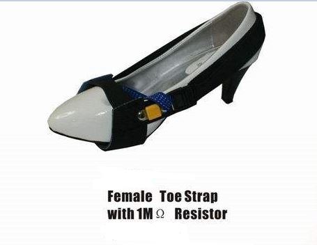 Durable Anti Static Heel Strap Color Blue White Conductive Synthetic Rubber 2