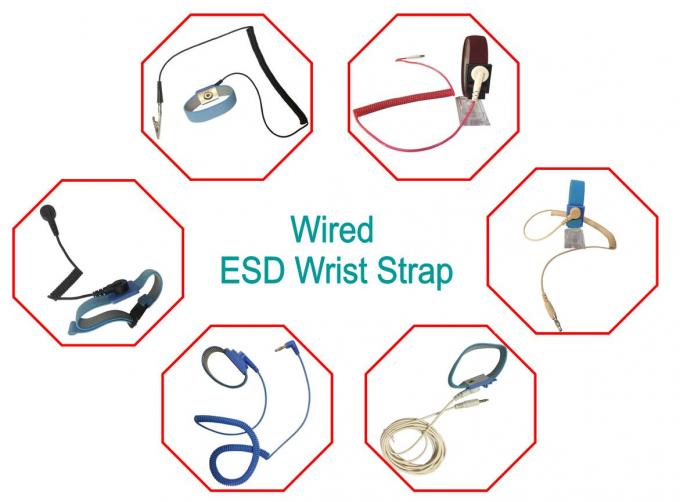 ESD Safe Anti Static Wrist Strap Dual Wire Adjustable Woven With 4 MM Buckle 0