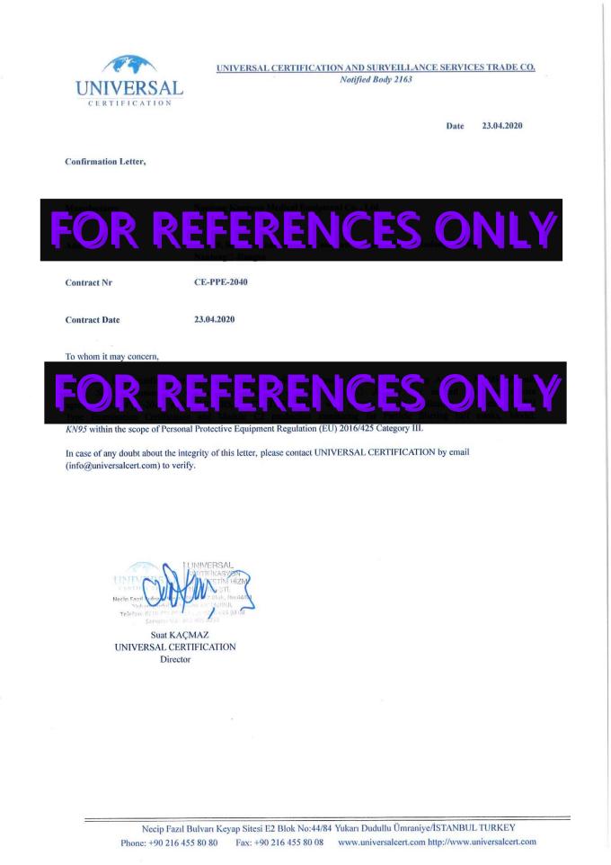 SGS Earloop 5 Ply KN95 Dust Particulate Face Mask 6