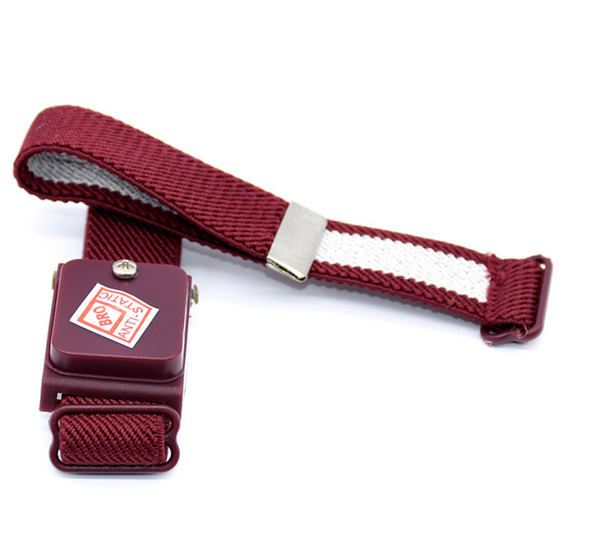 Knitted Elastic Band Blue Orange Maroon Color Cordless ESD Anti-static Wrist Strap 2