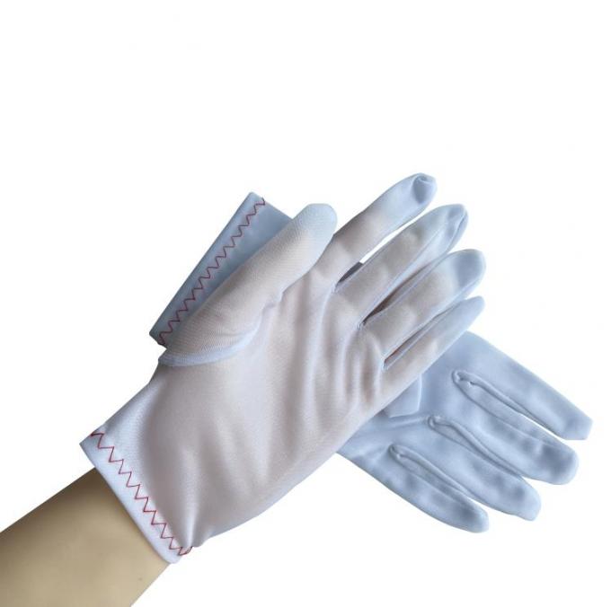 Cleanroom Inspection Nylon Tricot Gloves Lightweight Dust Free Size M / L 0