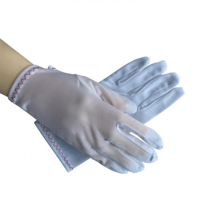 Cleanroom Inspection Nylon Tricot Gloves Lightweight Dust Free Size M / L 1